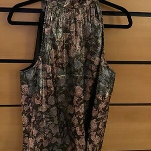 NWT  Metallic  Collection by J Crew SZ M Back Tie